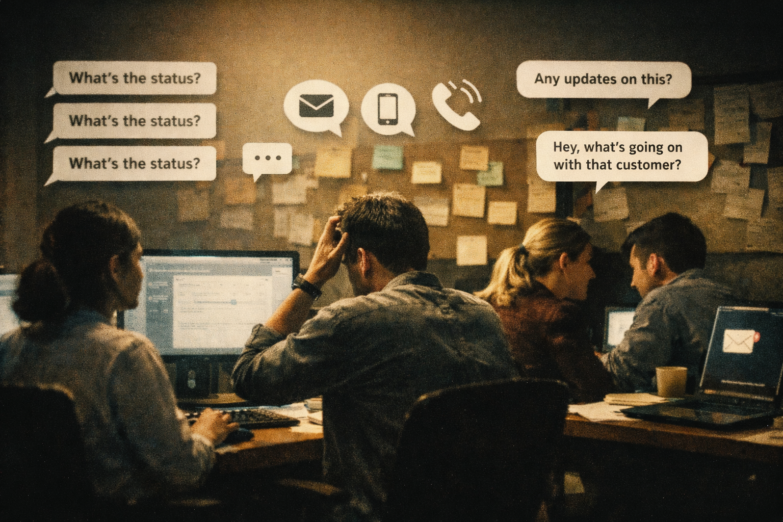Service teams handling scattered customer enquiries