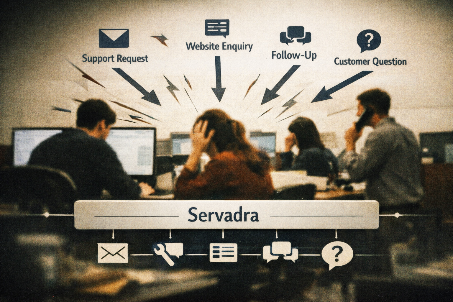 Customer enquiries spreading across communication channels