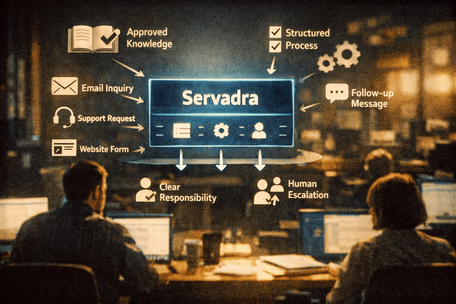 Servadra governed operational AI structure